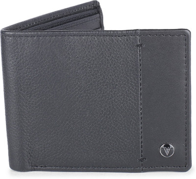 

Van Heusen Men Casual Grey Genuine Leather Wallet(4 Card Slots), Black