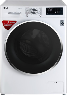

LG 8 kg Fully Automatic Front Load Washing Machine with Wifi White(FHT1408SWW)