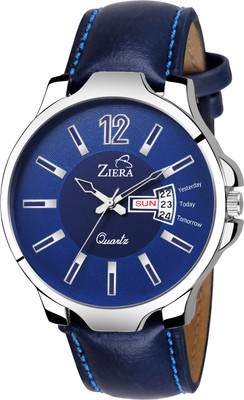 

Ziera ZR7085 Blue Leather Strap DAY & Date Boy's watch Watch - For Men