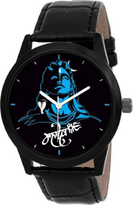 

TRUE KART Latest Designer Stylish Black Color Leather Watch - For Men