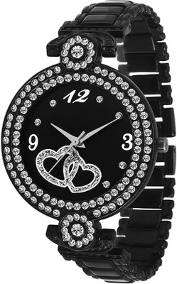 

Keepkart Black Stylish ~ ITALY ~ Fashion Bracellate Pattern Jewellery Women Watch - For Girls
