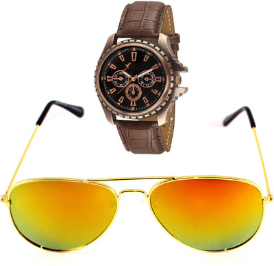 

APM Royal Aviator Combo(Brown, Yellow)