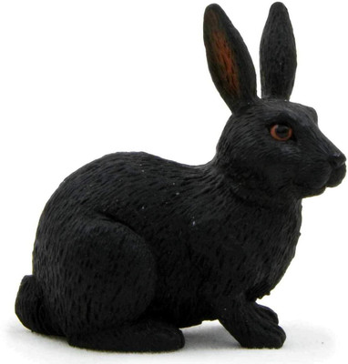 

Sirius Toys Mojo Fun 387029 Black Rabbit Realistic Forest / Countryside Wildlife Toy Replica(Black)
