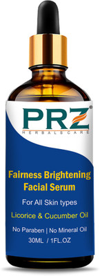 

PRZ Fairness Brightening Facial Serum (30ML) For All Skin types - Under Eye Dark Circles, Anti Aging, Skin Fairness Brightening(30 ml)