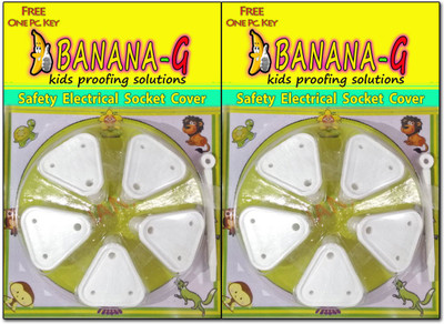 

Banana-G Baby Safety ( 10 Small ) Electrical Socket Cover, Guard, Protector for 5 amp.(White)