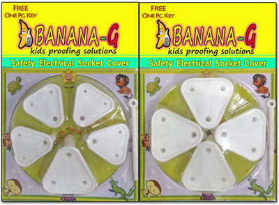 

Banana-G Baby Safety ( 4 Small & 5 Big ) Electrical Socket Cover, Guard, Protector for 5 amp. & 15 amp.(White)