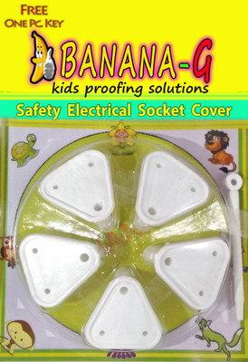 

Banana-G Baby Safety ( 5 Small ) Electrical Socket Cover, Guard, Protector for 5 amp.(White)