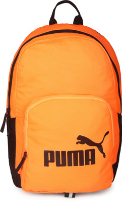 

Puma Phase Backpack 18.28 L Laptop Backpack(Orange), Shocking orange- black