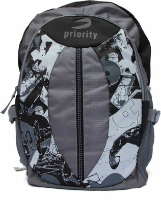 

Fashion Knockout Geometrical Cutout 5 L Laptop Backpack(Black, Grey)