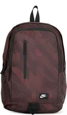 

Nike NK ALL Access Soleday -D 15 L Backpack(Brown, Maroon), Black;deep burgundy;white