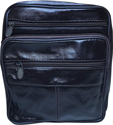 

House of Quirk Men's Vintage Leather Shoulder Bag for Messenger Bags,Travel Bag - Brown 1 L Backpack(Brown)