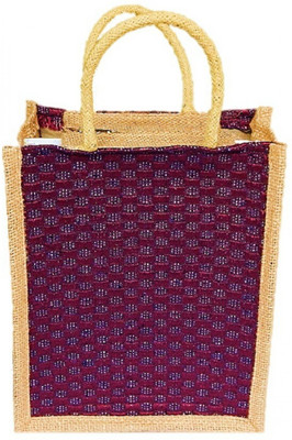 

ART ME Designer Jute Waterproof Multipurpose Bag(Maroon, 11 L)