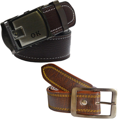 

LOOPA Men Formal Brown Synthetic Belt