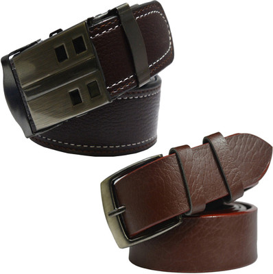 

LOOPA Men Formal Brown Synthetic Belt