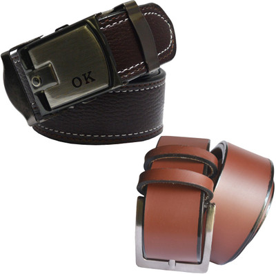 

LOOPA Men Formal Brown Synthetic Belt