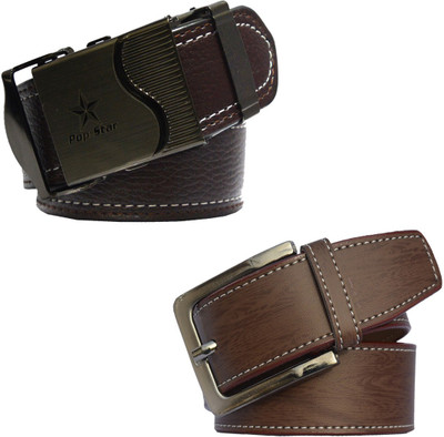 

LOOPA Men Formal Brown Synthetic Belt