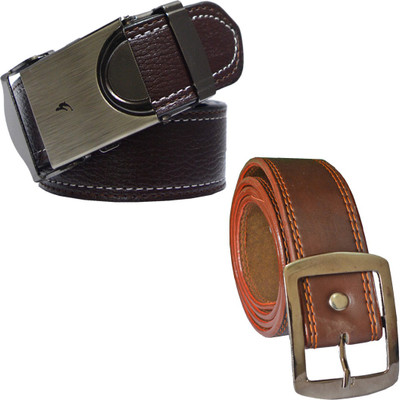 

LOOPA Men Formal Brown Synthetic Belt