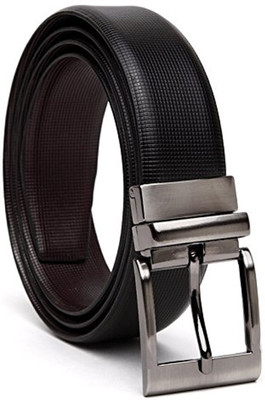 

WalletLee Men Casual, Party, Formal, Evening Brown, Black Genuine Leather Reversible Belt, Black;brown