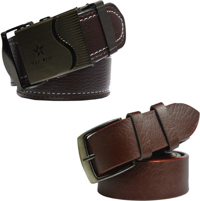 

LOOPA Men Formal Brown Synthetic Belt