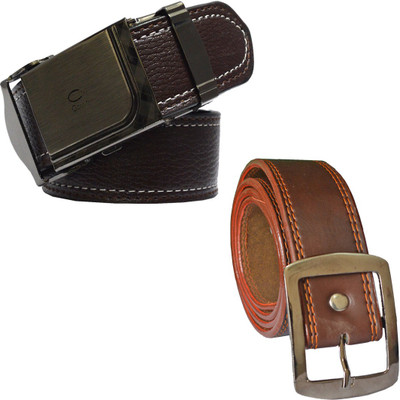

LOOPA Men Formal Brown Synthetic Belt