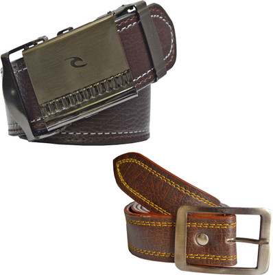

LOOPA Men Formal Brown Synthetic Belt