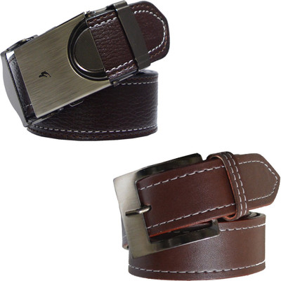

LOOPA Men Formal Brown Synthetic Belt