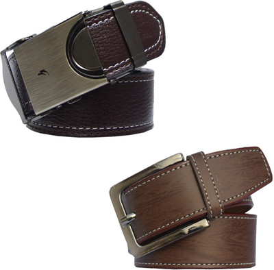 

LOOPA Men Formal Brown Synthetic Belt