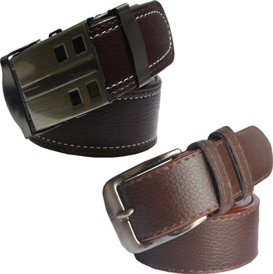 

LOOPA Men Formal Brown Synthetic Belt