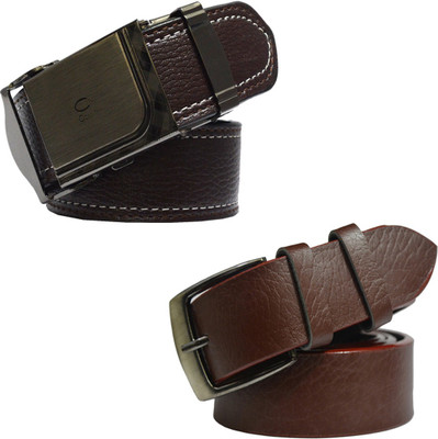 

LOOPA Men Formal Brown Synthetic Belt
