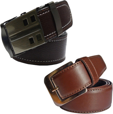 

LOOPA Men Formal Brown Synthetic Belt