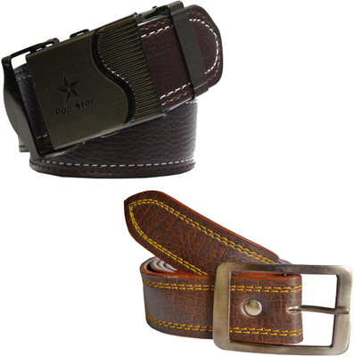 

LOOPA Men Formal Brown Synthetic Belt