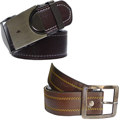 

LOOPA Men Formal Brown Synthetic Belt
