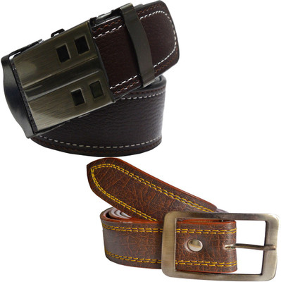 

LOOPA Men Formal Brown Synthetic Belt