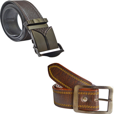 

LOOPA Men Formal Brown Synthetic Belt