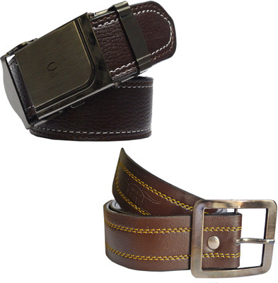 

LOOPA Men Formal Brown Synthetic Belt