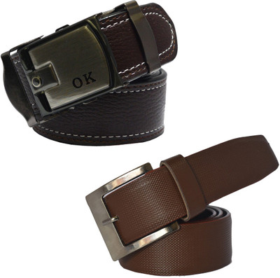 

LOOPA Men Formal Brown Synthetic Belt