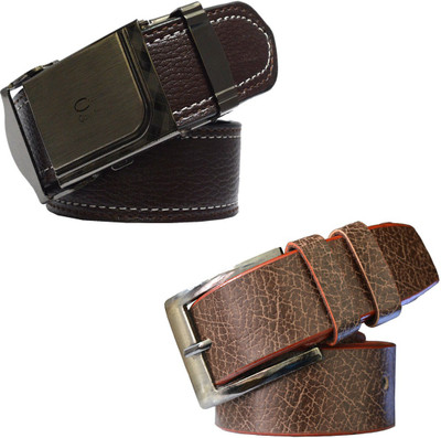 

LOOPA Men Formal Brown Synthetic Belt