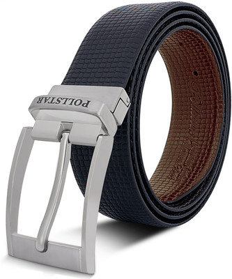 

POLLSTAR Men Formal, Casual Black, Brown Genuine Leather Reversible Belt
