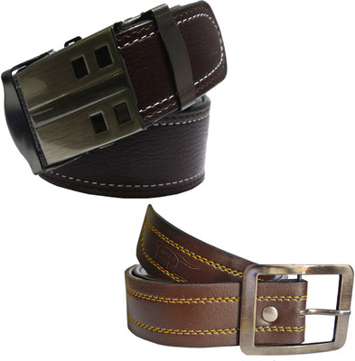 

LOOPA Men Formal Brown Synthetic Belt