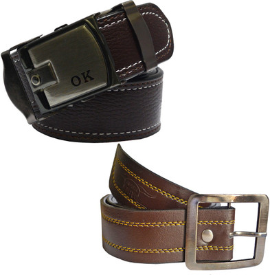 

LOOPA Men Formal Brown Synthetic Belt