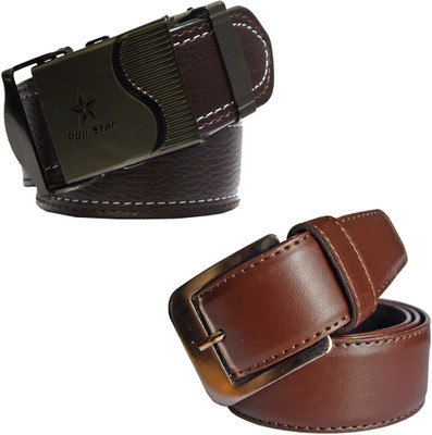 

LOOPA Men Formal Brown Synthetic Belt