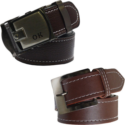 

LOOPA Men Formal Brown Synthetic Belt