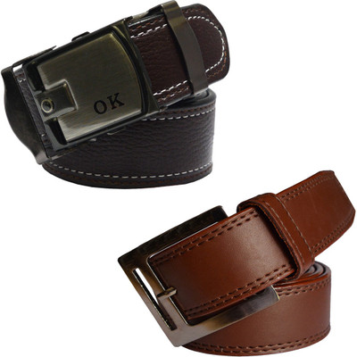 

LOOPA Men Formal Brown Synthetic Belt