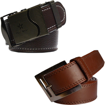 

LOOPA Men Formal Brown Synthetic Belt