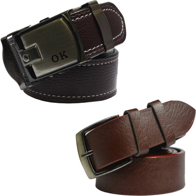 

LOOPA Men Formal Brown Synthetic Belt