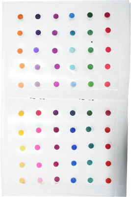 

Kohinoor Multi Round Bindi For Women Women Multicolor Bindis(Stick On)