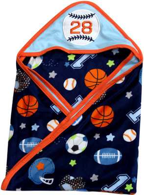 

Dazzle Cartoon  Hooded Baby Blanket(Poly Cotton, Multicolor