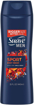 

Suave For Men Body Wash, Active Sport - 12Oz.(443 ml)