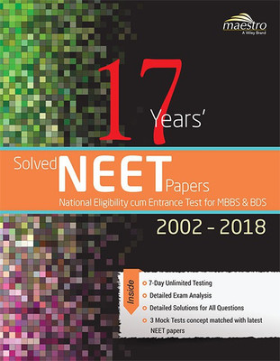 Wiley's 17 Years' Solved Neet Papers 2002-2018(English, Paperback, unknown)