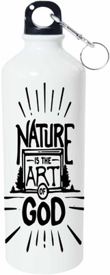 

ShopBuzz Nature Is Art Of God Sipper Water Bottle 750 Ml 750 ml Sipper(Pack of 1, Multicolor), White
